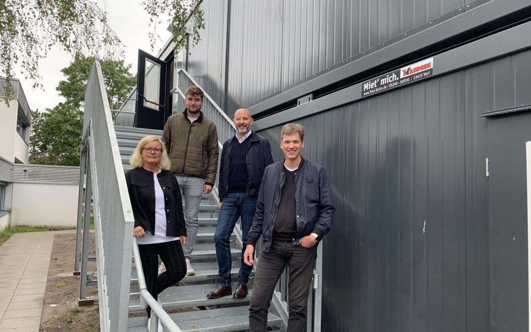 Grundschule Große Heide: Container bieten vorübergehend Platz