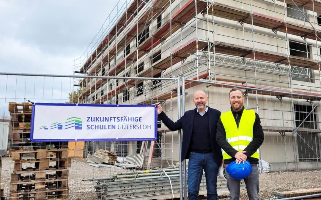 Rohbau an der Grundschule Nordhorn ist errichtet