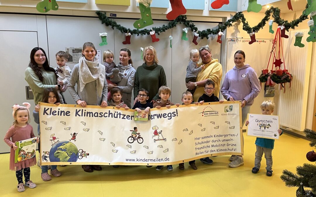 Kita- und Grundschulkinder sammelten ‚Grüne Meilen‘