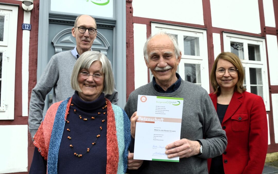 Bronze-Patenschaft für die Bürgerstiftung