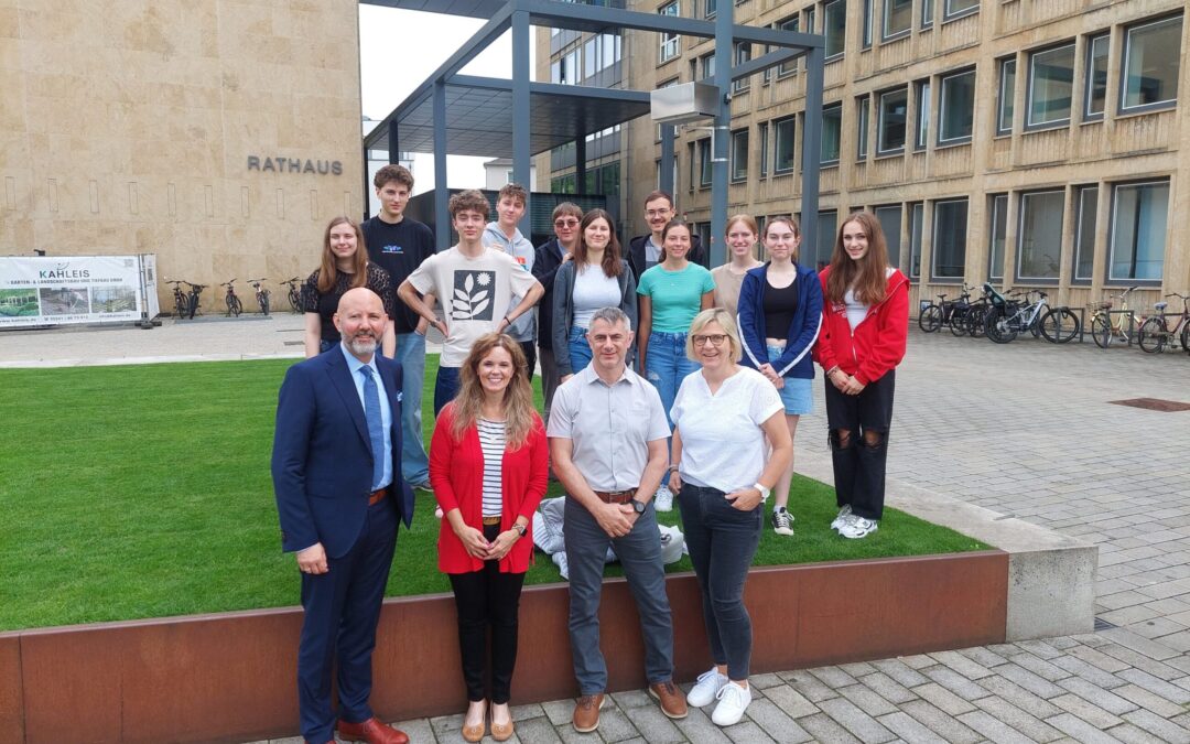 Amerikanische Schülergruppe zu Besuch im Rathaus