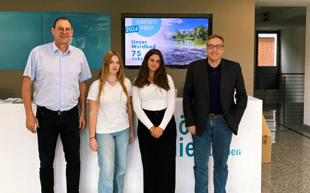 Neue Auszubildende bei den Gemeindewerken Steinhagen