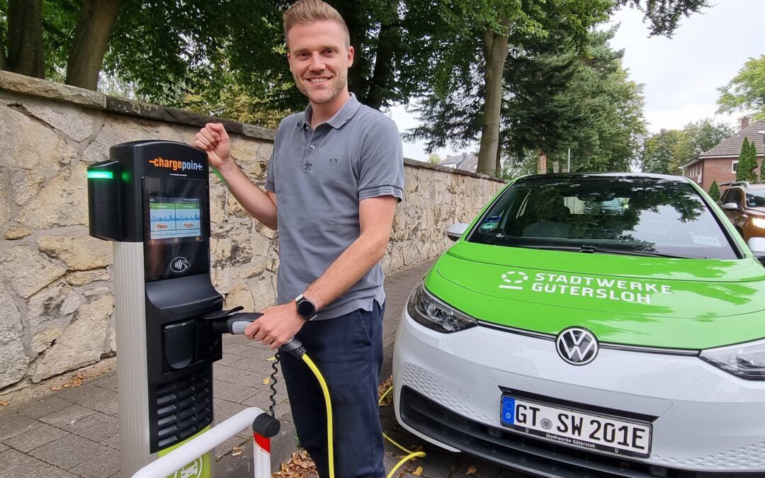 E-Mobilität für Gütersloh: Stadtwerke haben 18 neue Ladesäulen in Betrieb genommen