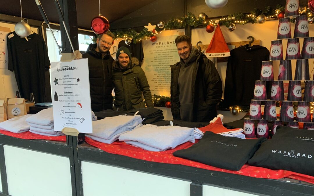 Vereine präsentieren sich in Wechselhütte auf dem Gütersloher Weihnachtsmarkt