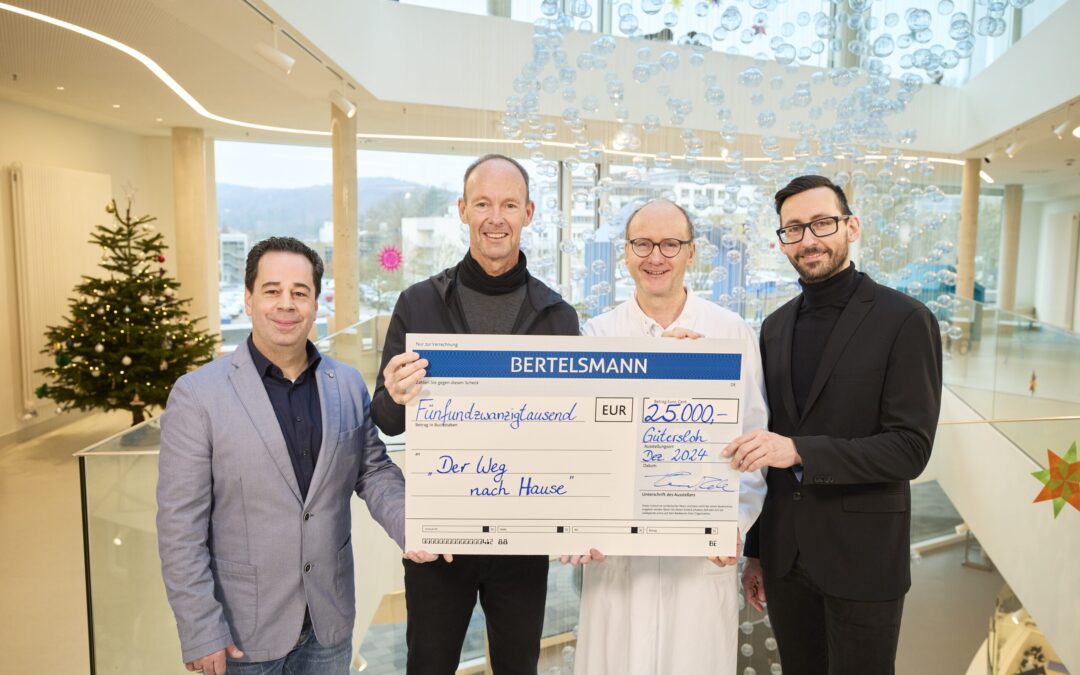 Bertelsmann spendet 25.000 Euro für Bielefelder Initiative „Der Weg nach Hause“
