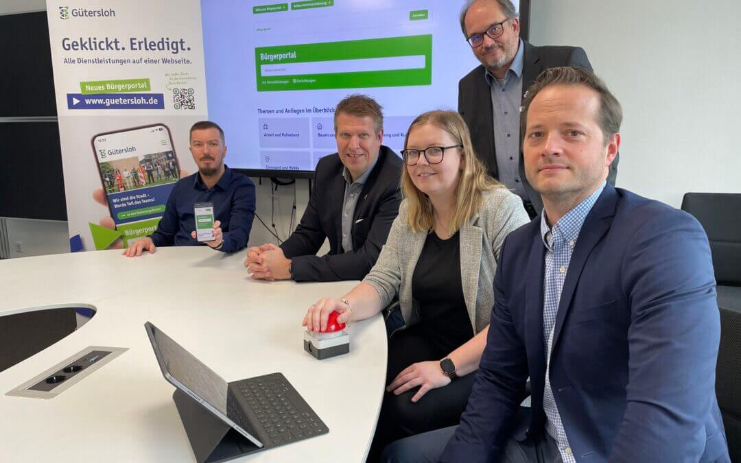 Technisch und optisch auf dem neuesten Stand: das neue Bürgerportal der Stadt Gütersloh