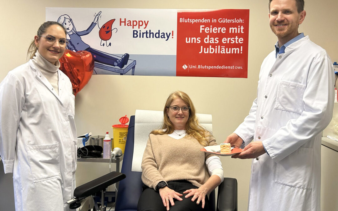 Erfolgreiche Bilanz nach einem Jahr Blutspenden in Gütersloh