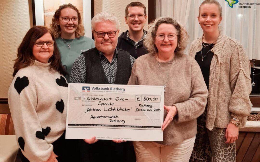 Adventsmarkt-Spende geht an die Aktion Lichtblicke