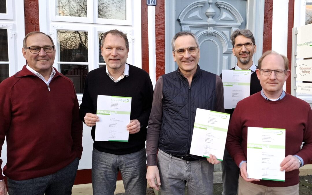 Sportliches Paten-Quartett stärkt die Bürgerstiftung