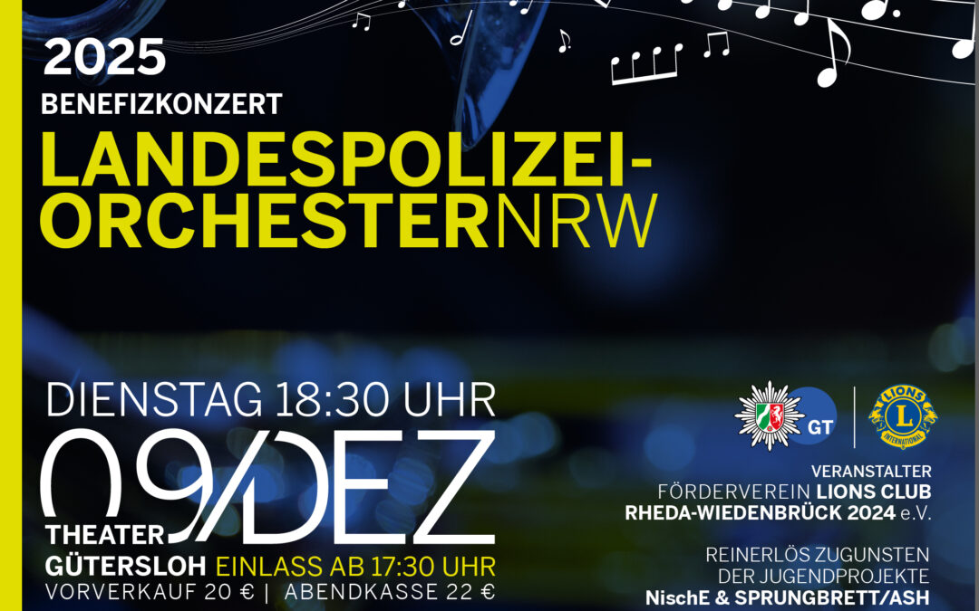 Landespolizeiorchester NRW kommt zurück nach Gütersloh